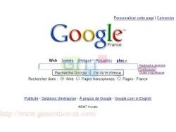 Page d'accueil de Google France