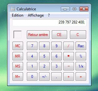 Calculatrice lisible 3
