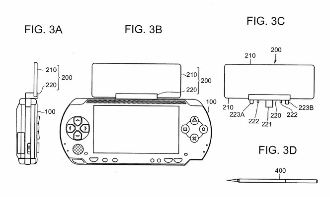 Sony PSP - brevet Ã©cran tactile