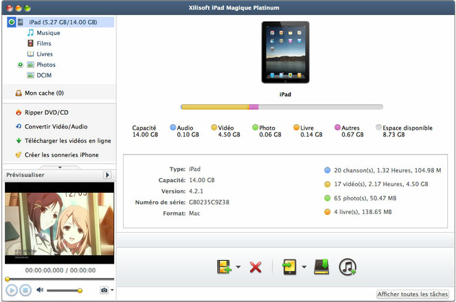 Xilisoft iPad magic screen