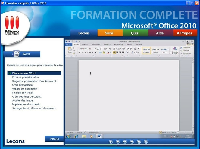 Formation complÃ¨te Ã  MicrosoftÂ® Office 2010 screen 1