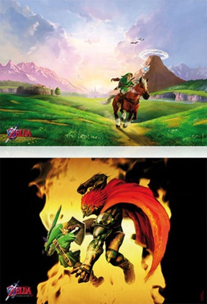 The Legend of Zelda Ocarina of Time 3D - poster collector