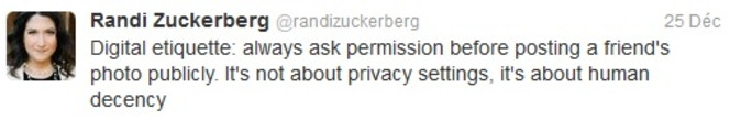 Randi Zuckerberg netiquette