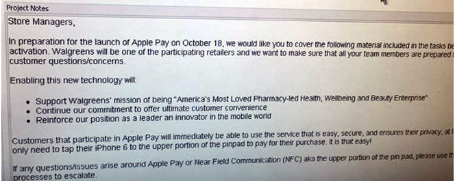 Apple Pay Walgreens