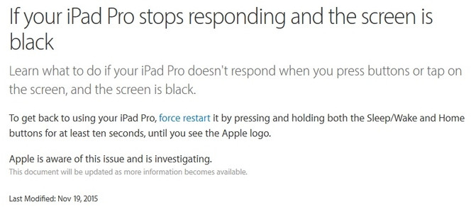 iPad Pro fix