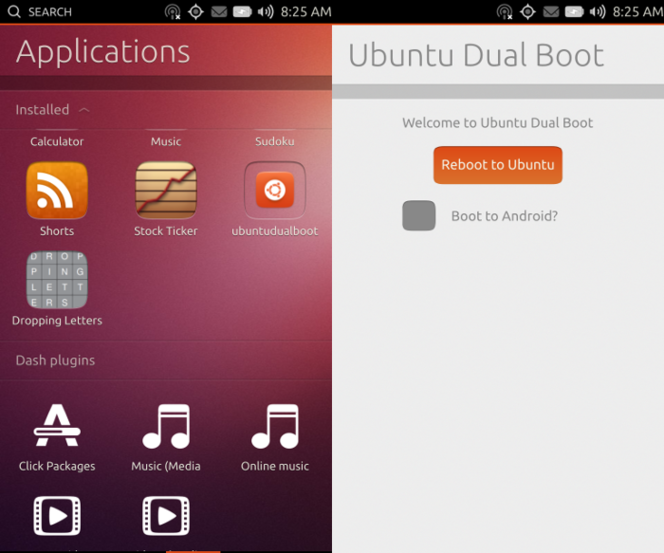 Ubuntu Android dual boot