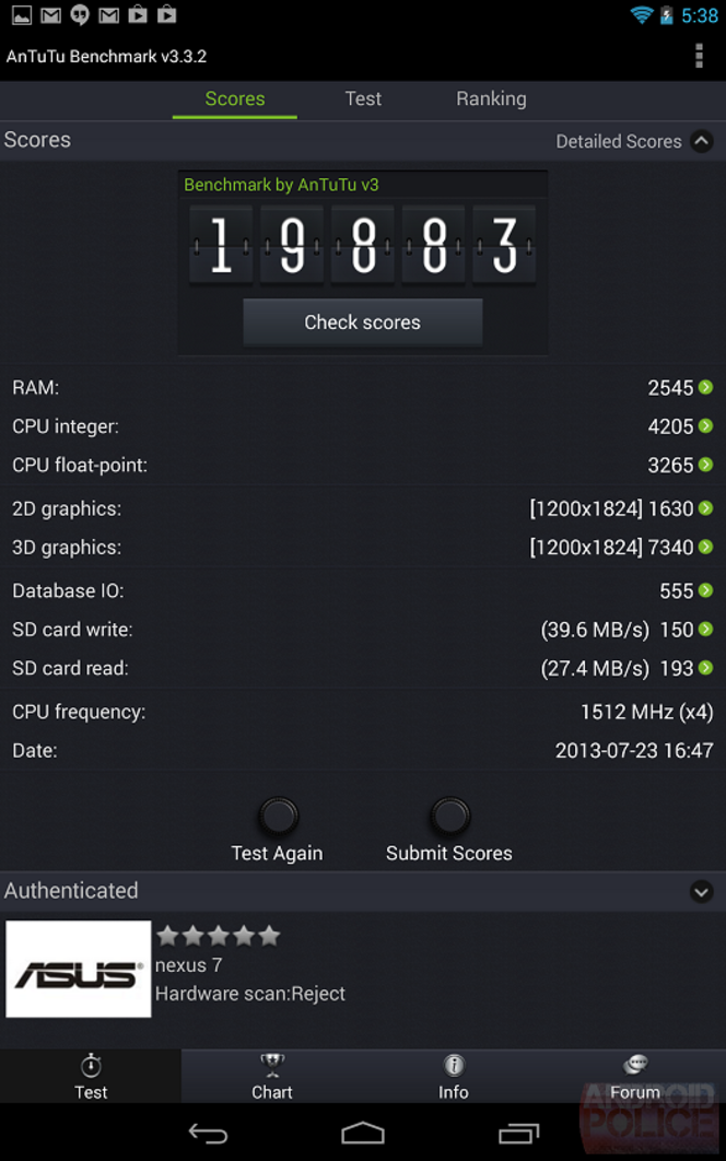 Nexus 7 II AnTuTu