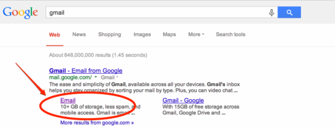 google-gmail-sitelink