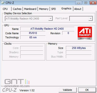 CPU-Z 1.52 GPU
