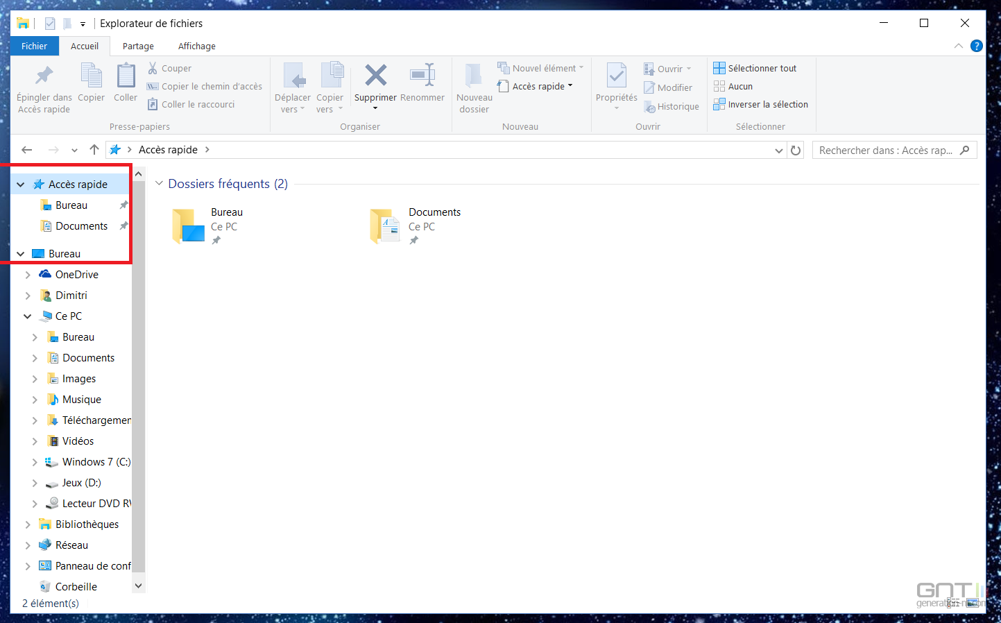 Dossiers Favoris Windows 10 (2)