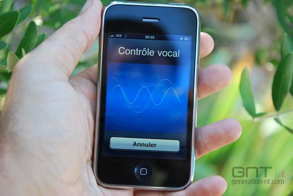 iPhone 3Gs controle vocal