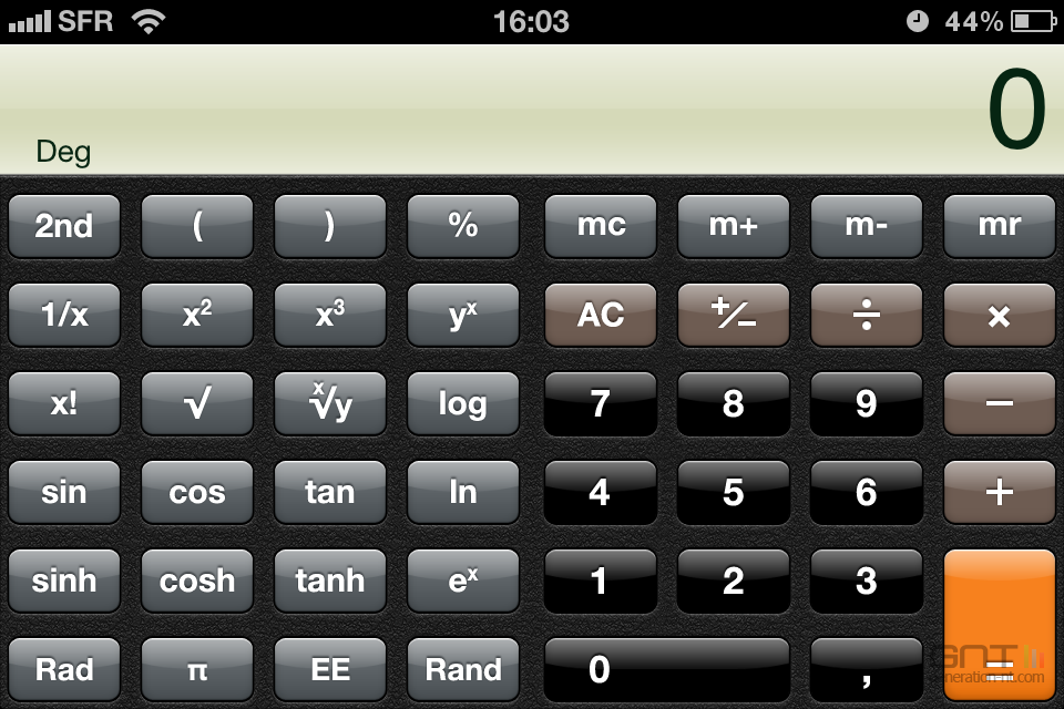 Calculatrice iOS 002