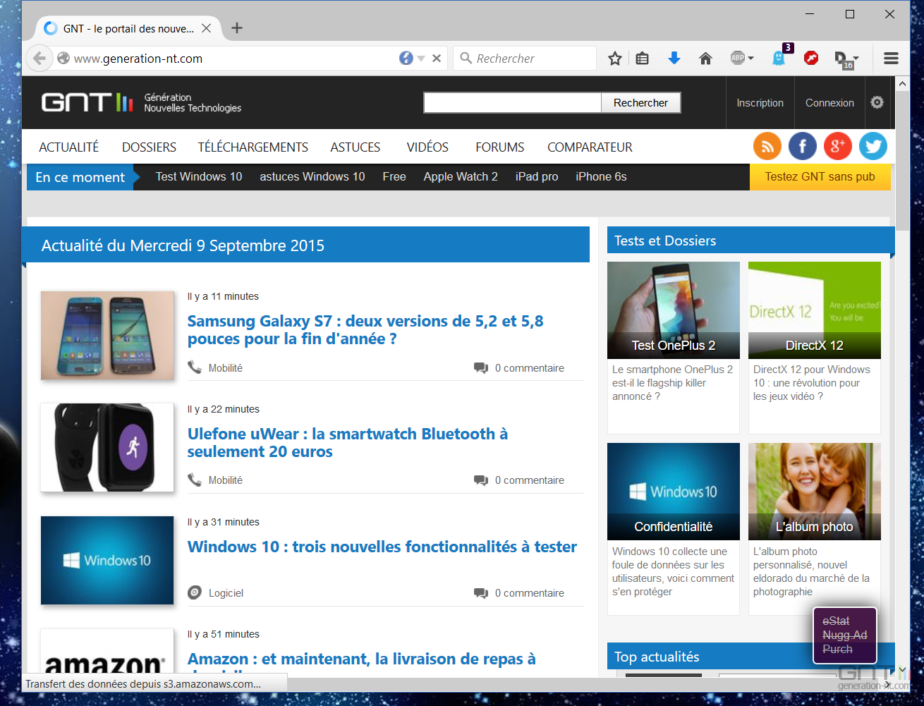 Lancement page Web Windows 10 (2)