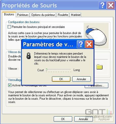 Verrouillage clic souris Windows 4