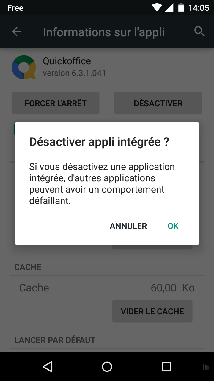 Cacher applications intÃ©grÃ©es Android (5)