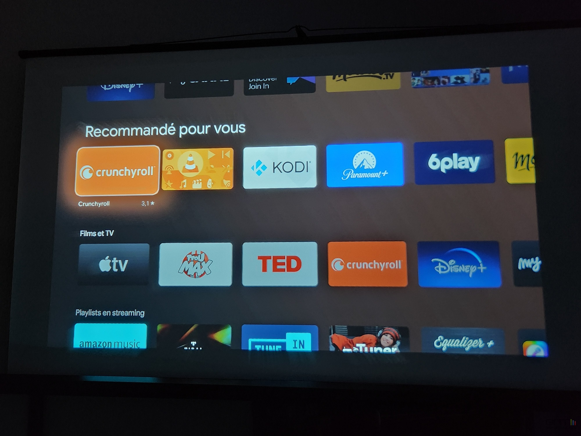 Yaber K2S Android TV applications