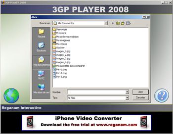 3GP Player screen2