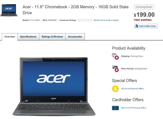Acer C7 SSD