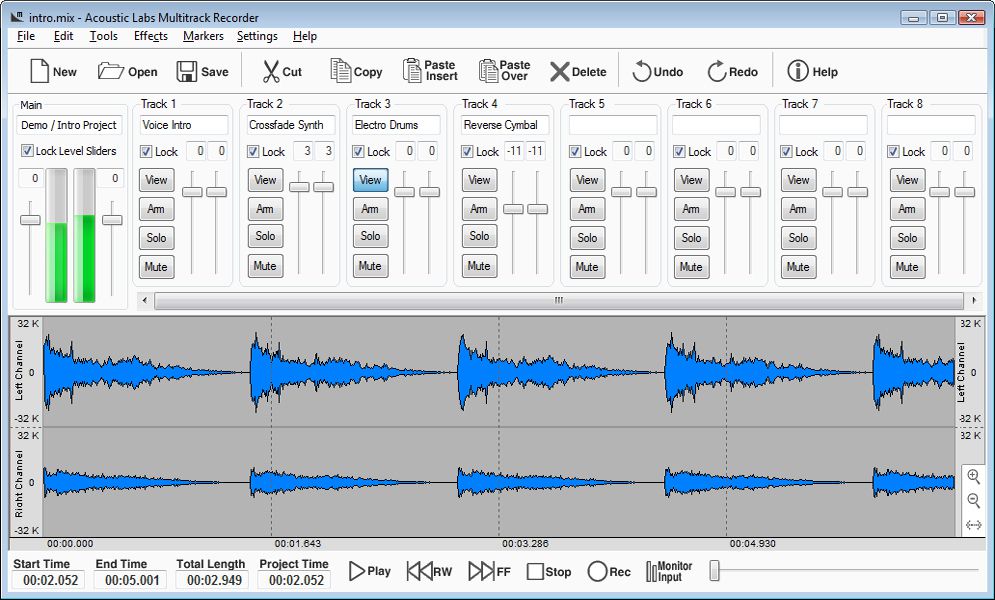 Acoustic Labs Multitrack Recorder screen 1