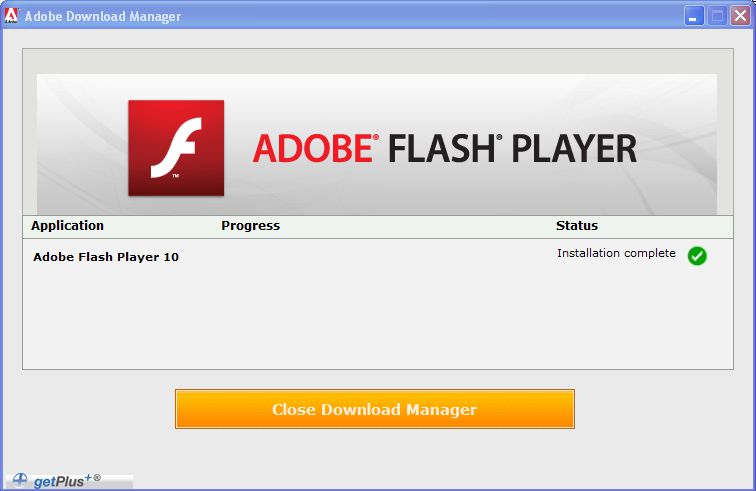 Adobe Flash Player screen1