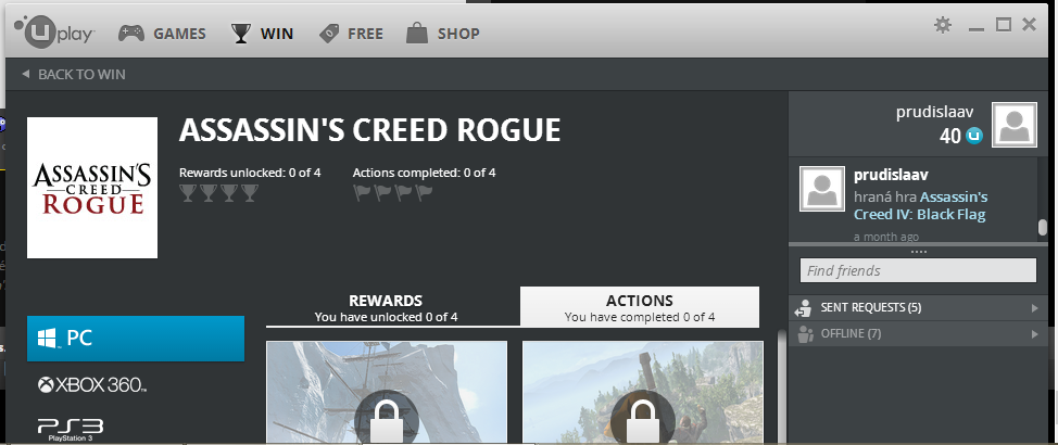 Assassin Creed Rogue PC - Uplay