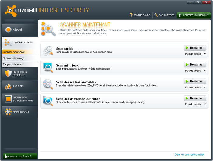 Avast! Internet Security 6 screen 2