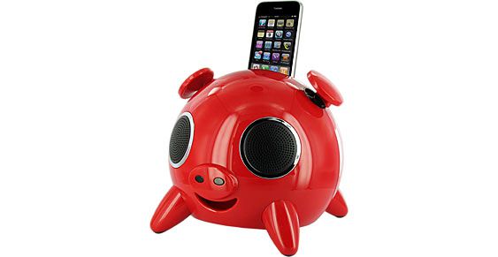 Big Pig iPod iPhone rouge