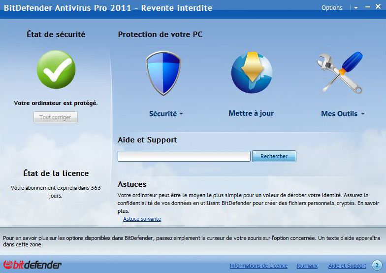 BitDefender_Antivirus2011 screen 1