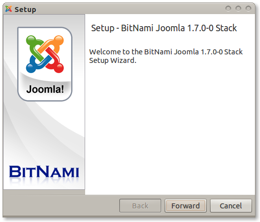 Bitnami Joomla screen1