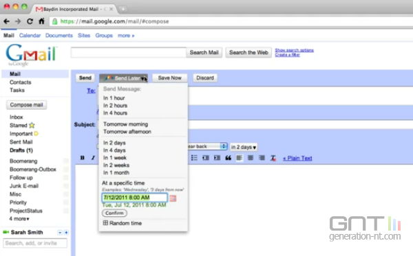 Boomerang gmail coupon