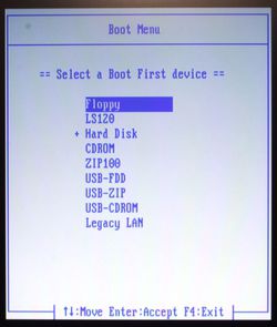 Boot Menu