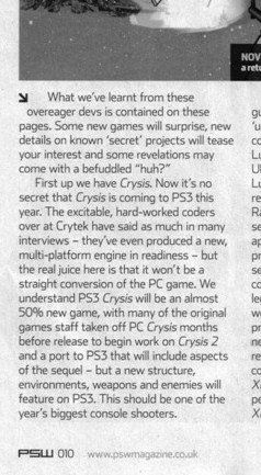 Crysis PS3 PSW