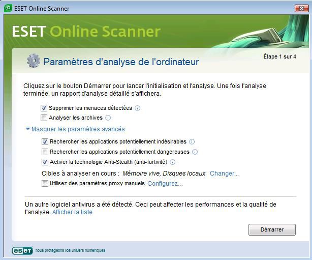 ESET Online Scanner 1