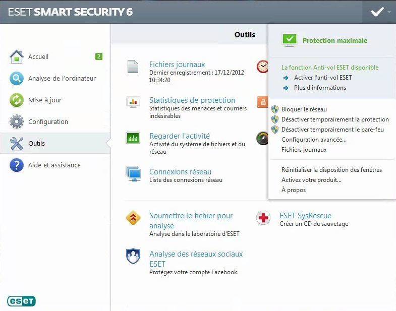 ESET Smart Security 6 screen1