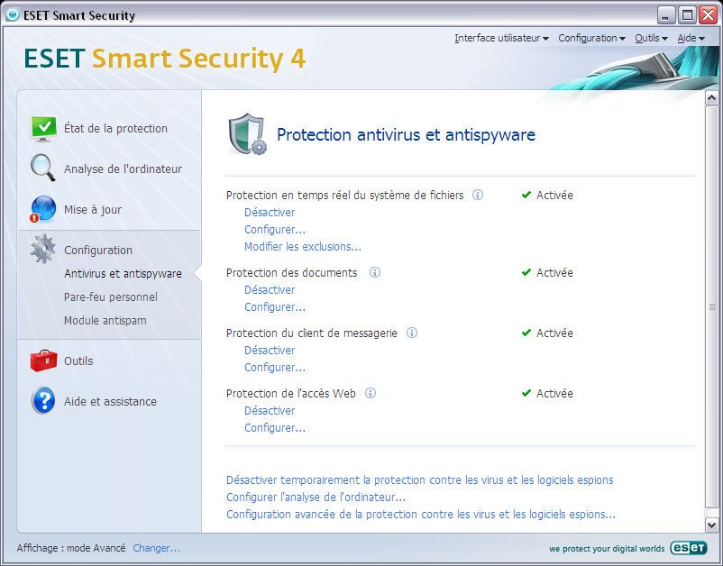 ESET Smart Security screen 2