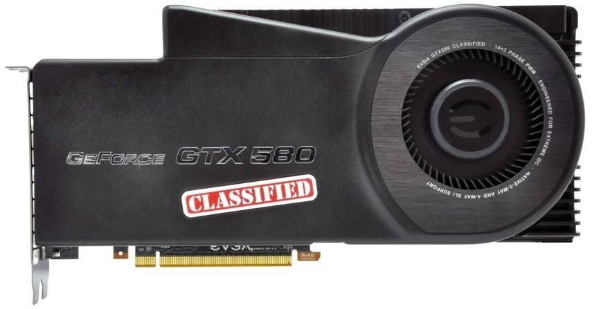 EVGA GeForce GTX 580 Classified - 1
