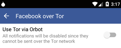 Facebook-Android-Tor