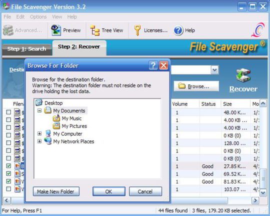 File Scavenger 3 screen 2