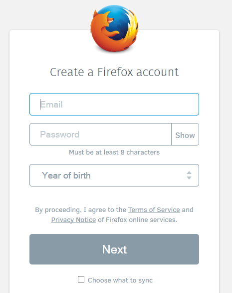 Firefox-Aurora-Compte