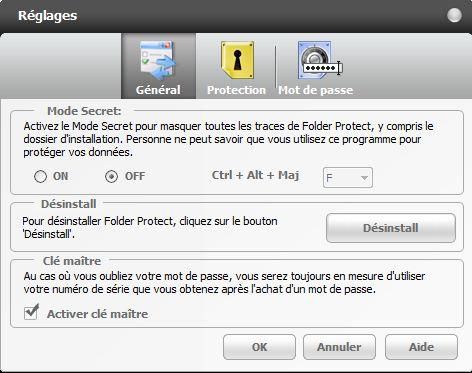 Folder Protect screen 2
