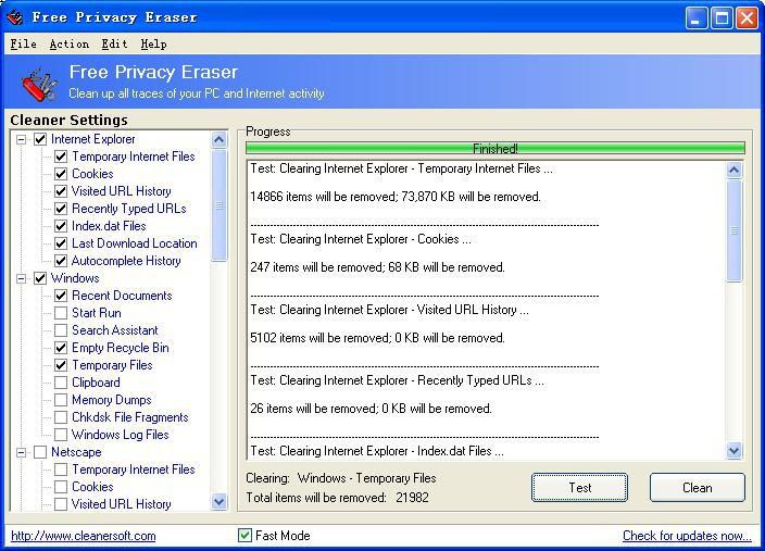 Free Privacy Eraser screen2