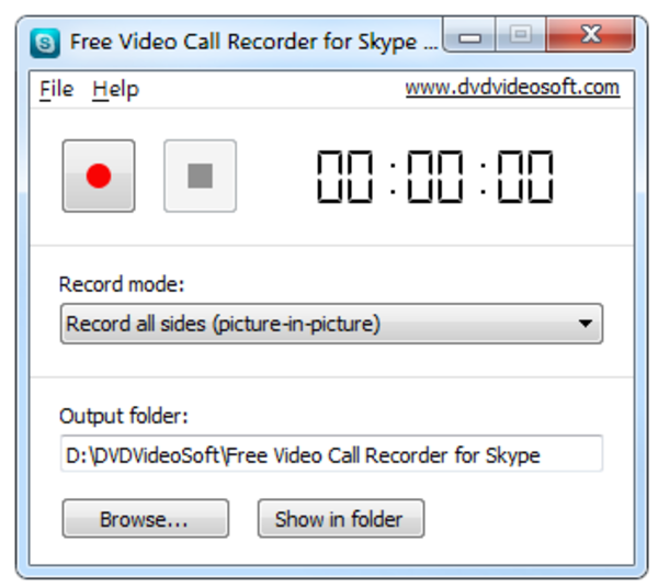 Free Video Call Recorder for Skype screen2