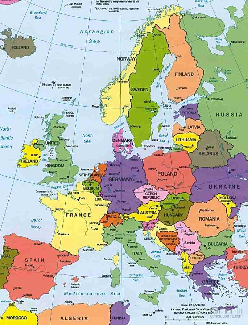 frontiere europe carte