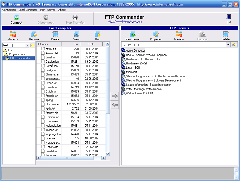 FTP Commander Pro screen1