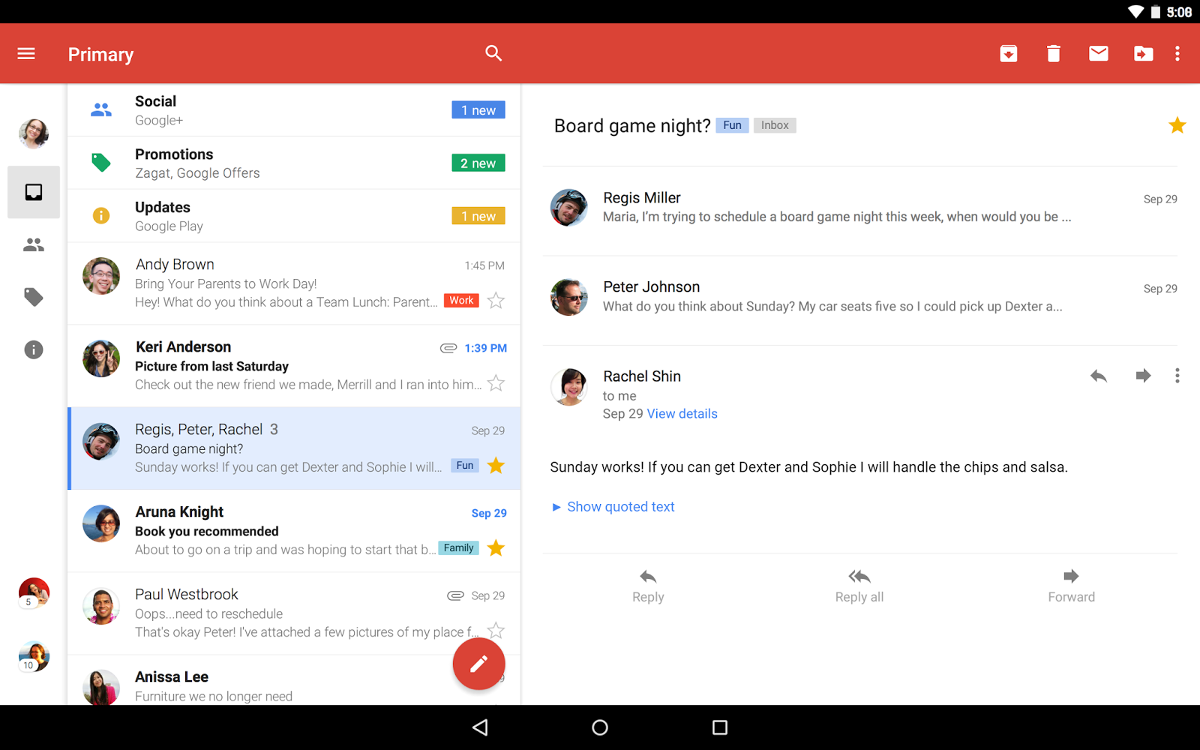 Gmail-5.0-tablette