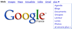 Google barre navigation