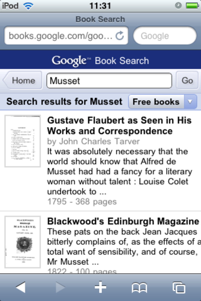 Google Book Search Mobile
