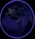 Google earth city lights