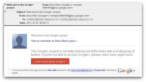 Google Plus spam