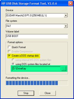 HP USB Disk boot